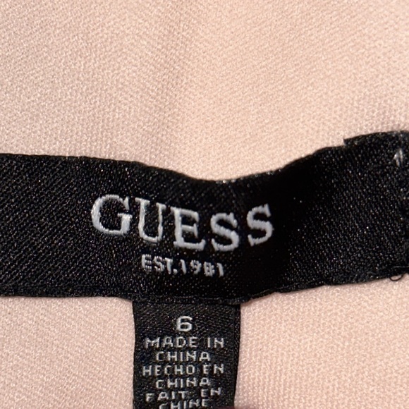 Guess Coral Multicolored Floral Halter Keyhole Side Ruching Bodycon Dress Size 6 - Picture 13 of 13